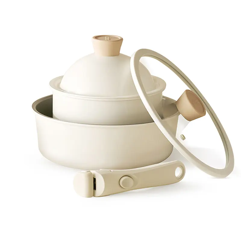 アルミキャスト製 イエロー鍋 大きめ*5 アルミキャスト製 イエロー鍋