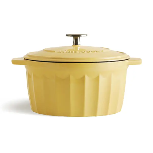 鋳鉄製 ホーロー エナメルポット 24cm（イエロー） | KIMSCOOK【公式】